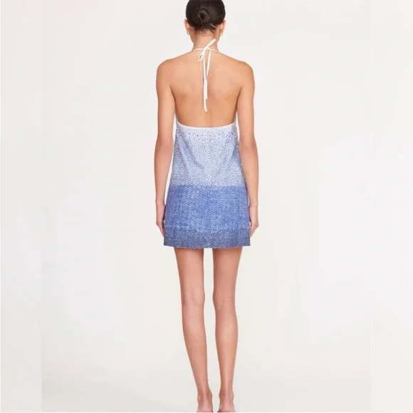 RARE NWOT Staud Beaded Dolphin Mini Dress Size X-Small - Picture 3 of 7